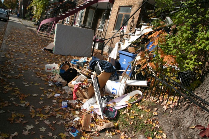 Amoncellement de déchets