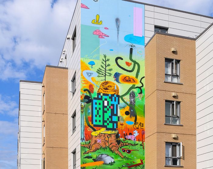 Arbre-Phénix : Une murale colorée aux Habitations Durocher