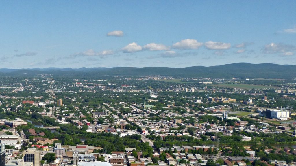 Vue aérienne de la Ville de Québec