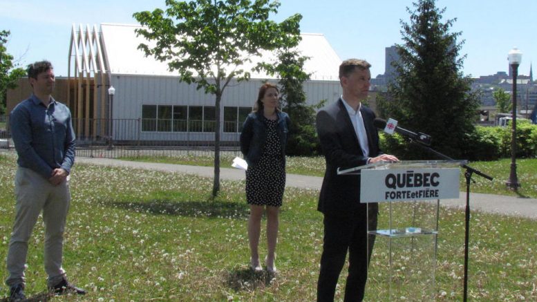 Pierre-Luc Lachance, Catherine Vallières-Roland et Bruno Marchand