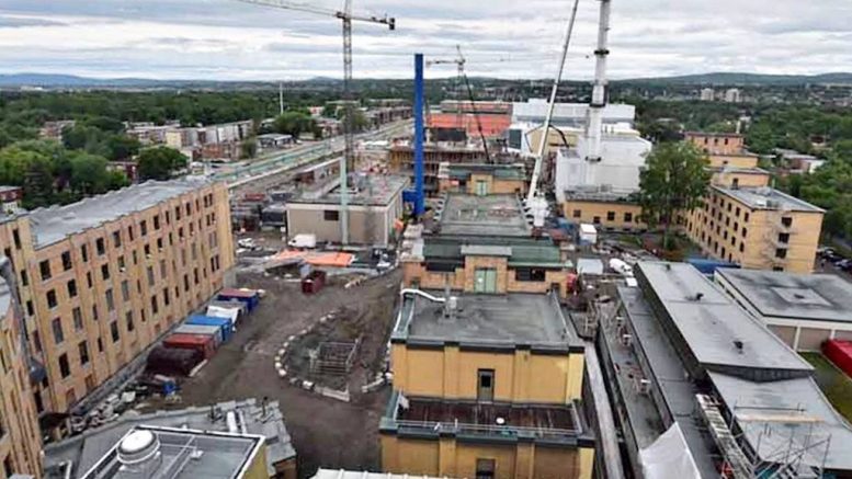 Vue à vol d’oiseau du chantier du Nouveau complexe hospitalier