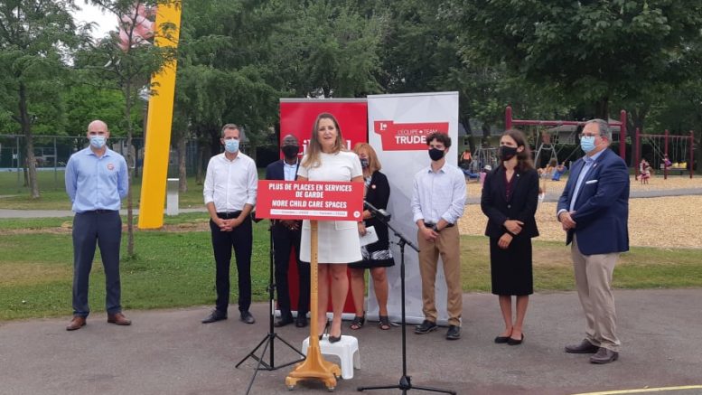 Chrystia Freeland était en visite à Québec