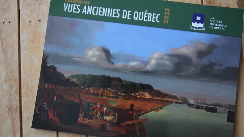 L'édition 2022 du calendrier de la Société historique de Québec.