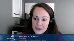 Véronique Lalande, porte-parole de l'initiative citoyenne Vigilance du Port de Québec