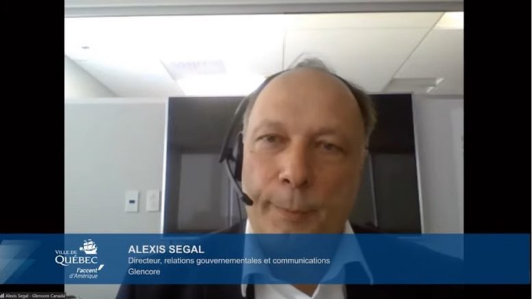 Le directeur des relations gouvernementales et des communications de Glencore, Alexis Segal.