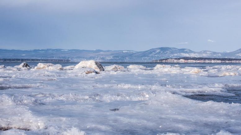 Des glaces sur le Saint-Laurent