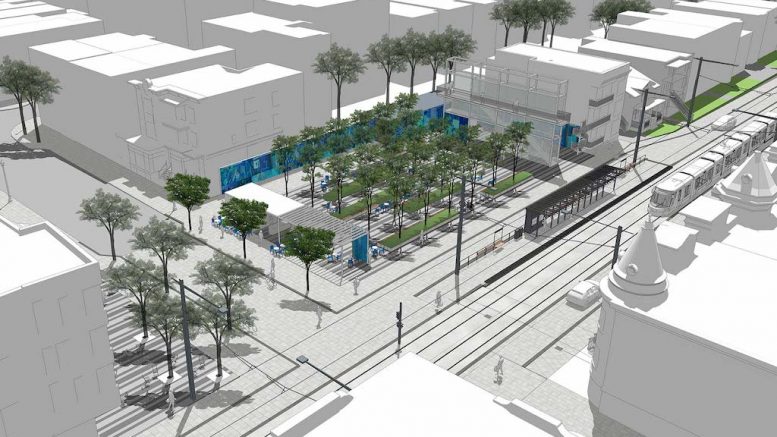 Projet de tramway dans le secteur de l'avenue Cartier.