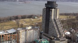 Vue aérienne de l'hôtel Le Concorde