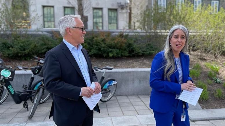 Le directeur général du RTC, Alain Mercier, et la présidente du RTC, Maude Mercier-Larouche.