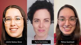 Juliette, Marie-Ève et Mélissa, les nouvelles collaboratrices du Carrefour