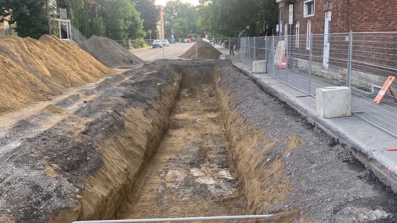 Les fouilles archéologiques ont commencé sur la 4e Rue