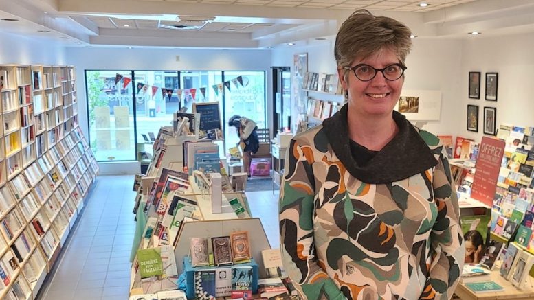 Marie-Hélène Vaugeois est co-propriétaire de la Librairie Vaugeois