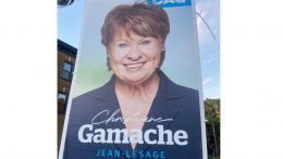 Pancarte électorale de Christiane Gamache