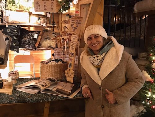 Brigitte Thériault, artiste multidisciplinaire au Marché de Noël