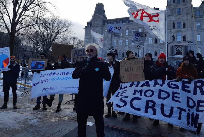 Le dirigeant de Mouvement démocratie nouvelle (MDC), ex-ministre du Parti québécois (PQ) et ancien président de l’Assemblée nationale, Jean-Pierre Charbonneau