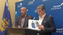 Stevens Mélançon et le chef de Québec 21 Patrick Paquet