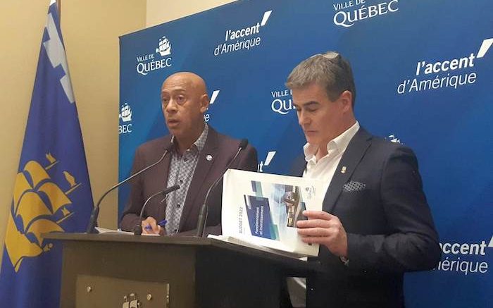 Stevens Mélançon et le chef de Québec 21 Patrick Paquet