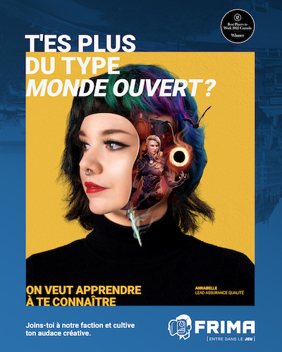 Affiche Le visage Monde ouvert de Frima