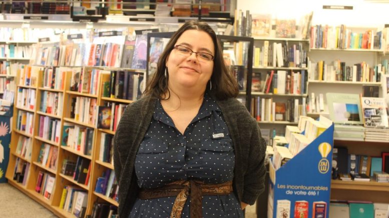 Isabelle Verrette, à la librairie Pantoute Saint-Roch