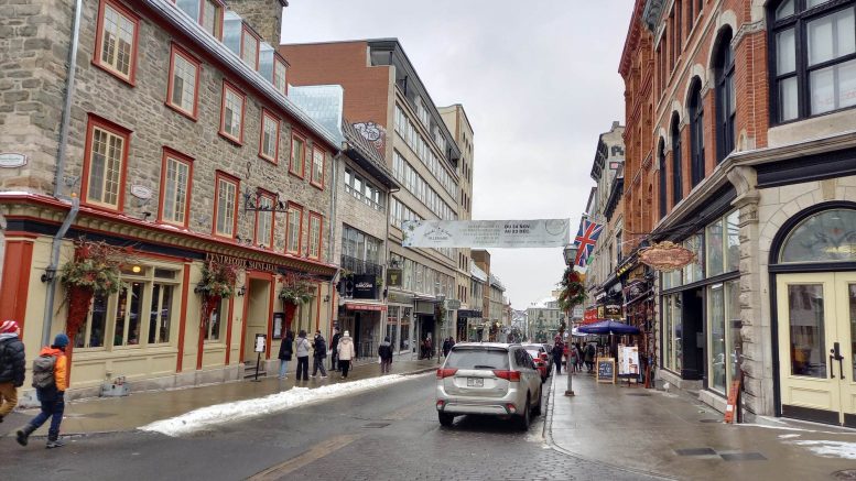 La rue Saint-Jean, à Québec. Crédit photo : Estelle Lévêque