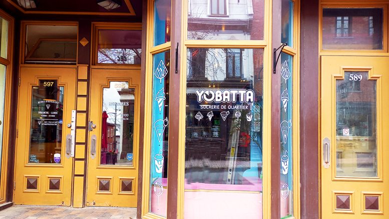 Yobatta, sucrerie de quartier, est située au 595, rue Saint-Jean. Crédit photo : Estelle Lévêque