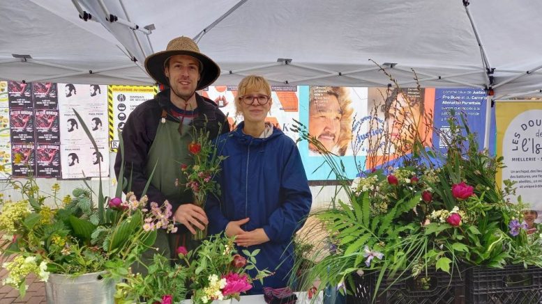 La ferme florale La Boréale offre des bouquets de fleurs fraîches et séchées.(Crédit photo : Estelle Lévêque)