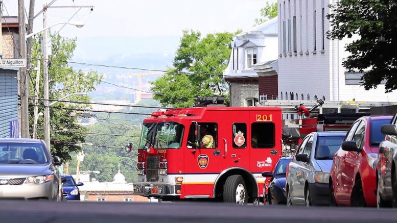 Service de protection contre l'incendie de la Ville de Québec. (Crédit photo : Ville de Québec)