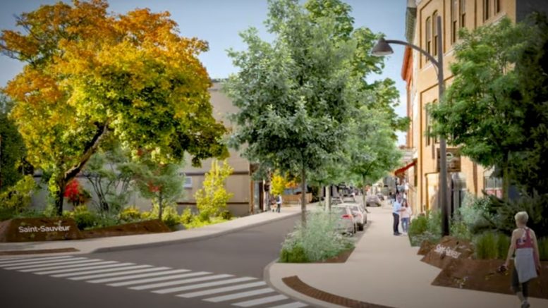 Les travaux de réaménagement de la rue Saint-Vallier Ouest commenceront au cours de l’été 2024 pour une durée de 3 ans. (Crédit photo : Ville de Québec)