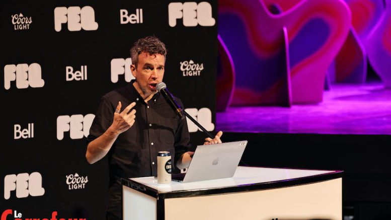 Louis Bellavance, directeur de la programmation du FEQ. (Crédit photo : Philippe Moussette)