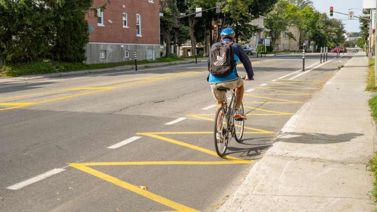Un projet de Corridor Vélo Cité d'une longueur de 1,3 kilomètres est en cours d'élaboration pour la rue Marie-de-l'Incarnation. (Crédit photo : Ville de Québec)