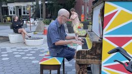 Le piano public de Limoilou. (Crédit photo : Courtoisie)