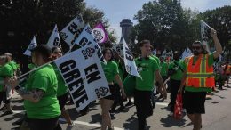 Manifestation des employés de l'hôtellerie du 8 août.