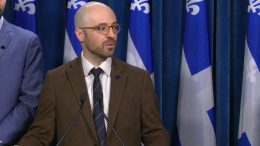 Sol Zanetti en février dernier lors d'un point de presse au sujet de l'immigration.