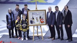 Patrice Bergeron a été honoré au Centre Vidéotron.