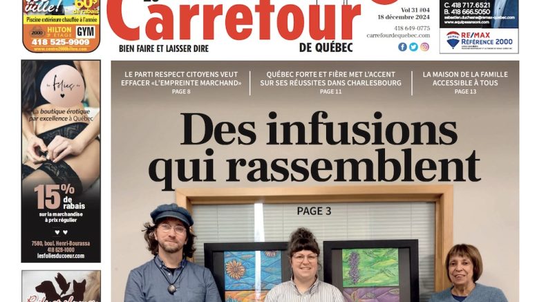 La une du journal Le Carrefour de Québec du 18 décembre 2024