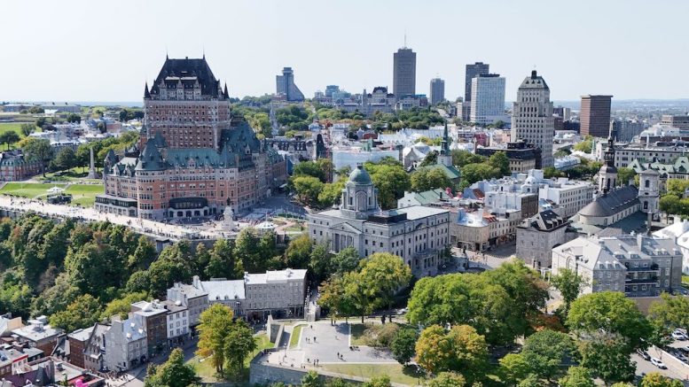 La ville de Québec, vue de haut. (Crédit photo : Philippe Moussette)