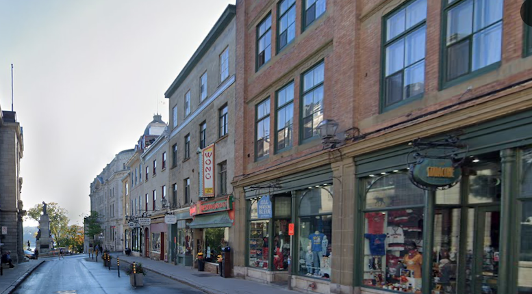 La rue De Buade, dans le Vieux-Québec. (Crédit photo : Google Maps)